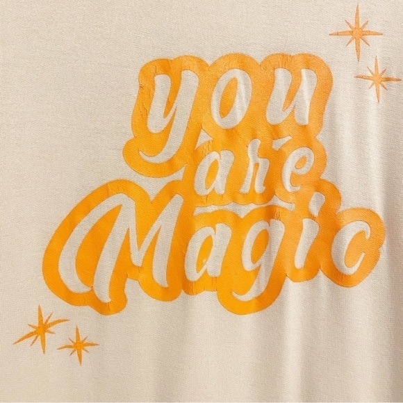 Zutter | Graphic Long Sleeve Top Beige Orange Size Small - Picture 3 of 6